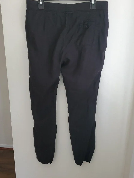 James Perse Black Linen Pants Size 2 Medium NWOT - Picture 5 of 7